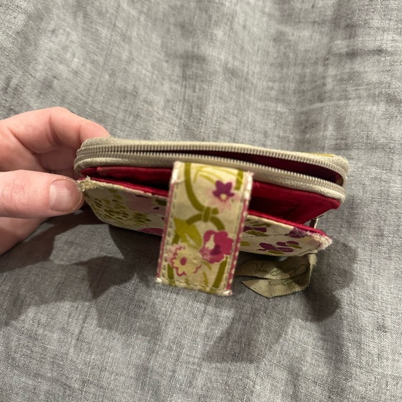 Vera Bradley Pink and Green Floral Wallet - Picture 6 of 6